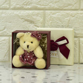 Mini Cute Teddy Soft Toy Gift Box For Couple
