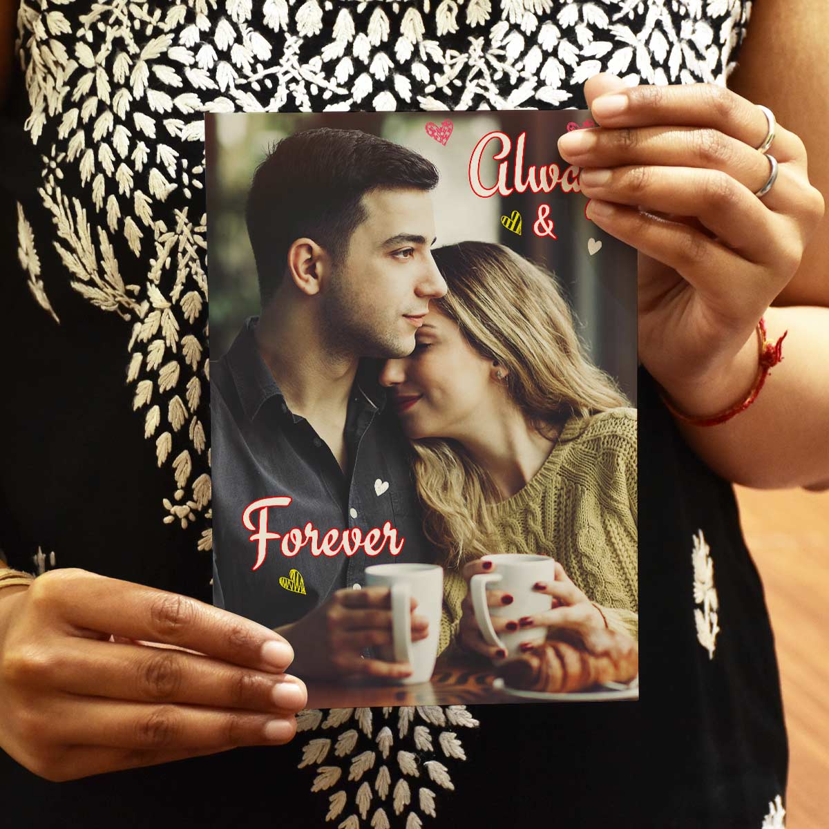 Personalised Always & Forever Photo Greeting Card