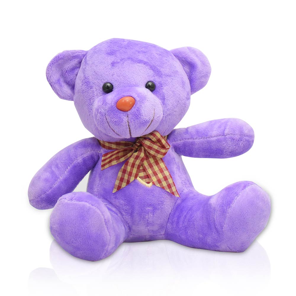 Purple Soft Teddy Bear for Valentine's Day (19cm)