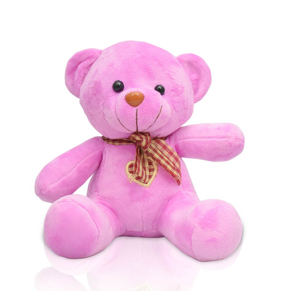 Pink Soft Teddy Bear for Teddy Day (19cm)