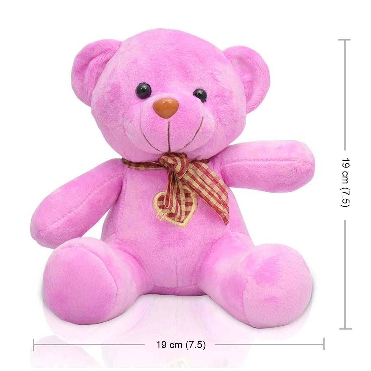 Pink Soft Teddy Bear for Teddy Day (19cm)