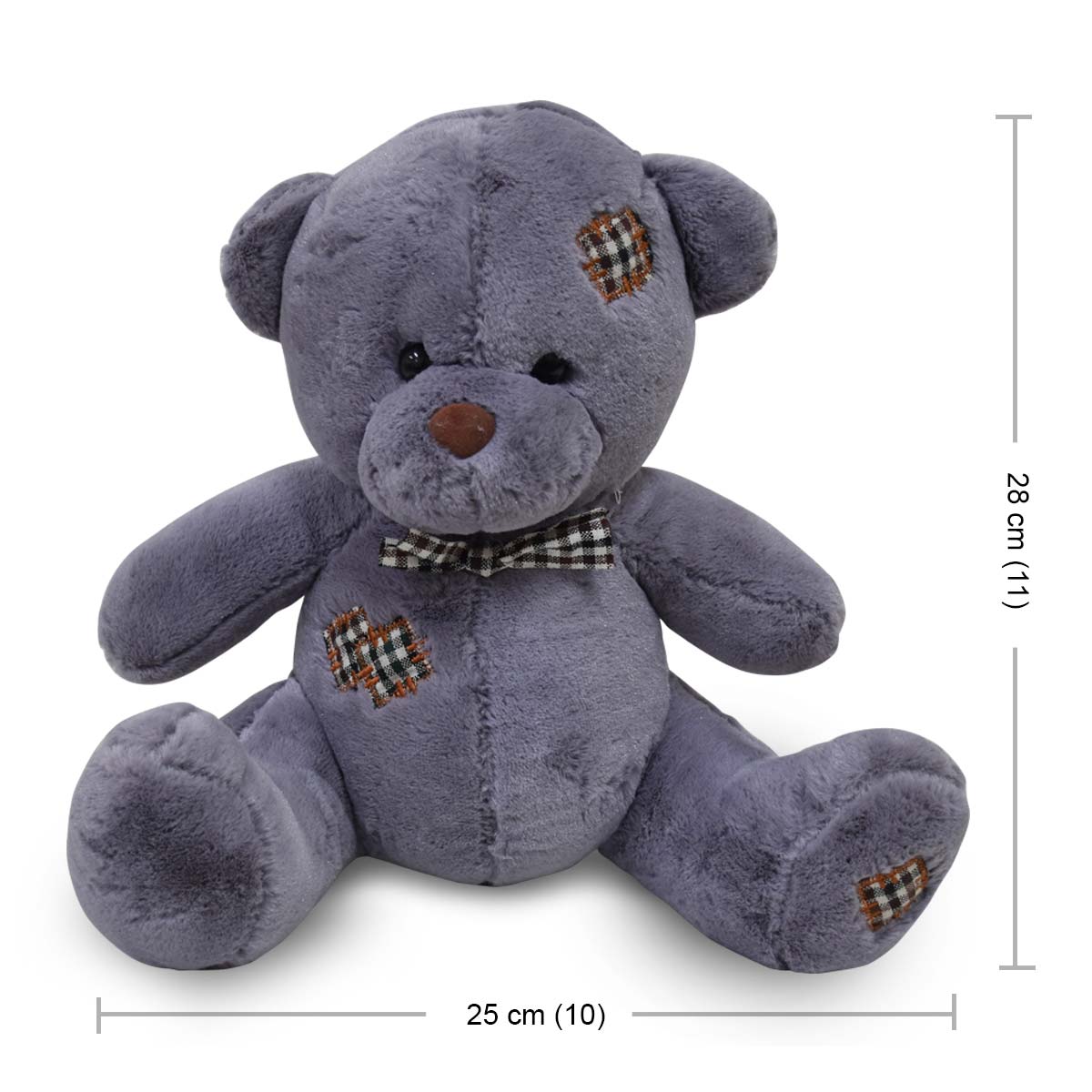 Grey Soft Teddy Bear for Valentine's Day (20cm)