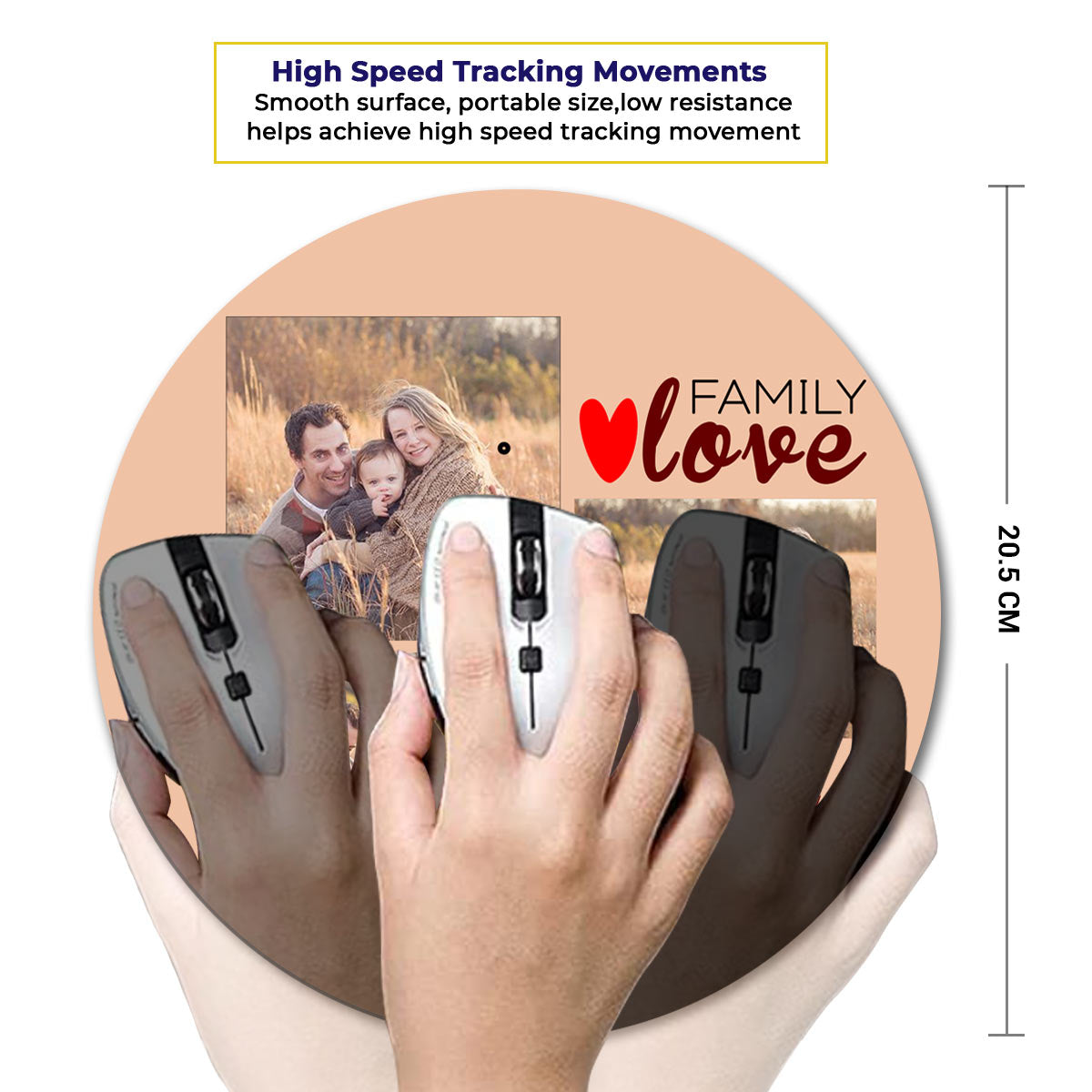 Personalised Forever Family Love - Mouse Pad