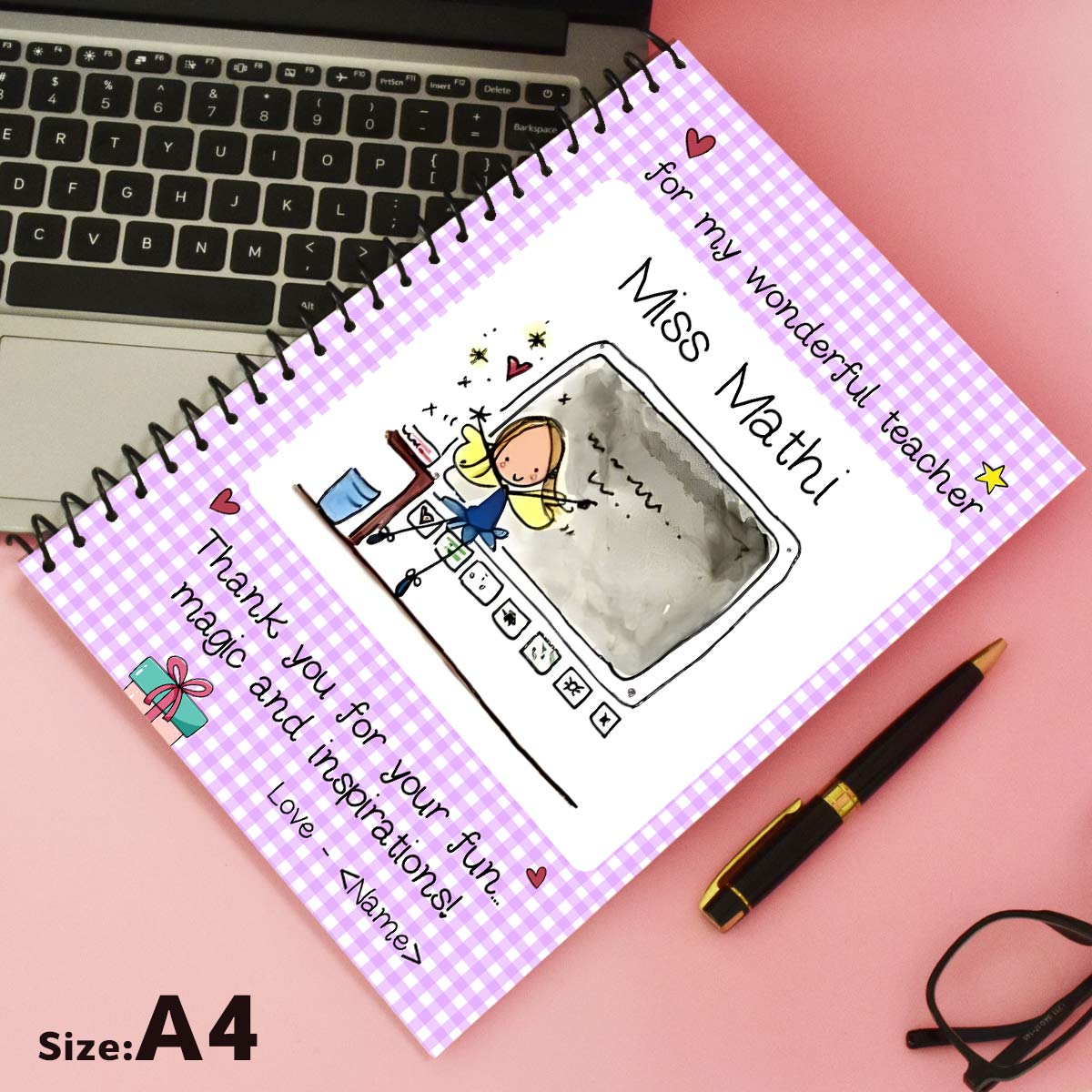 Personalised Notebook - Wonderful Teacher