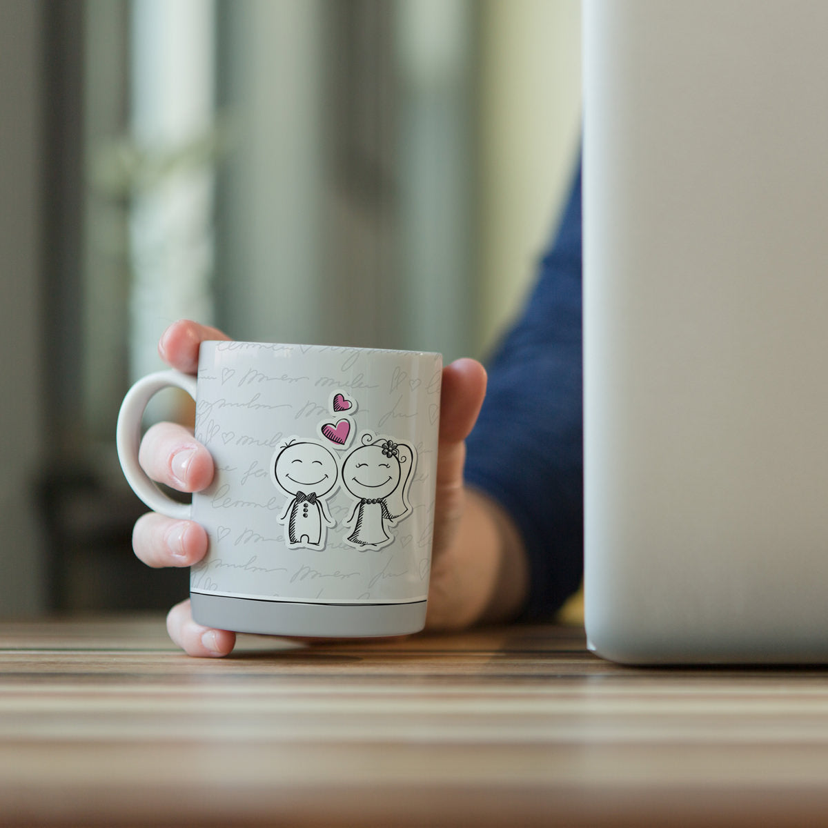Me & You Ceramic Couple Coffee Mug Gift for Valentine's Day-5