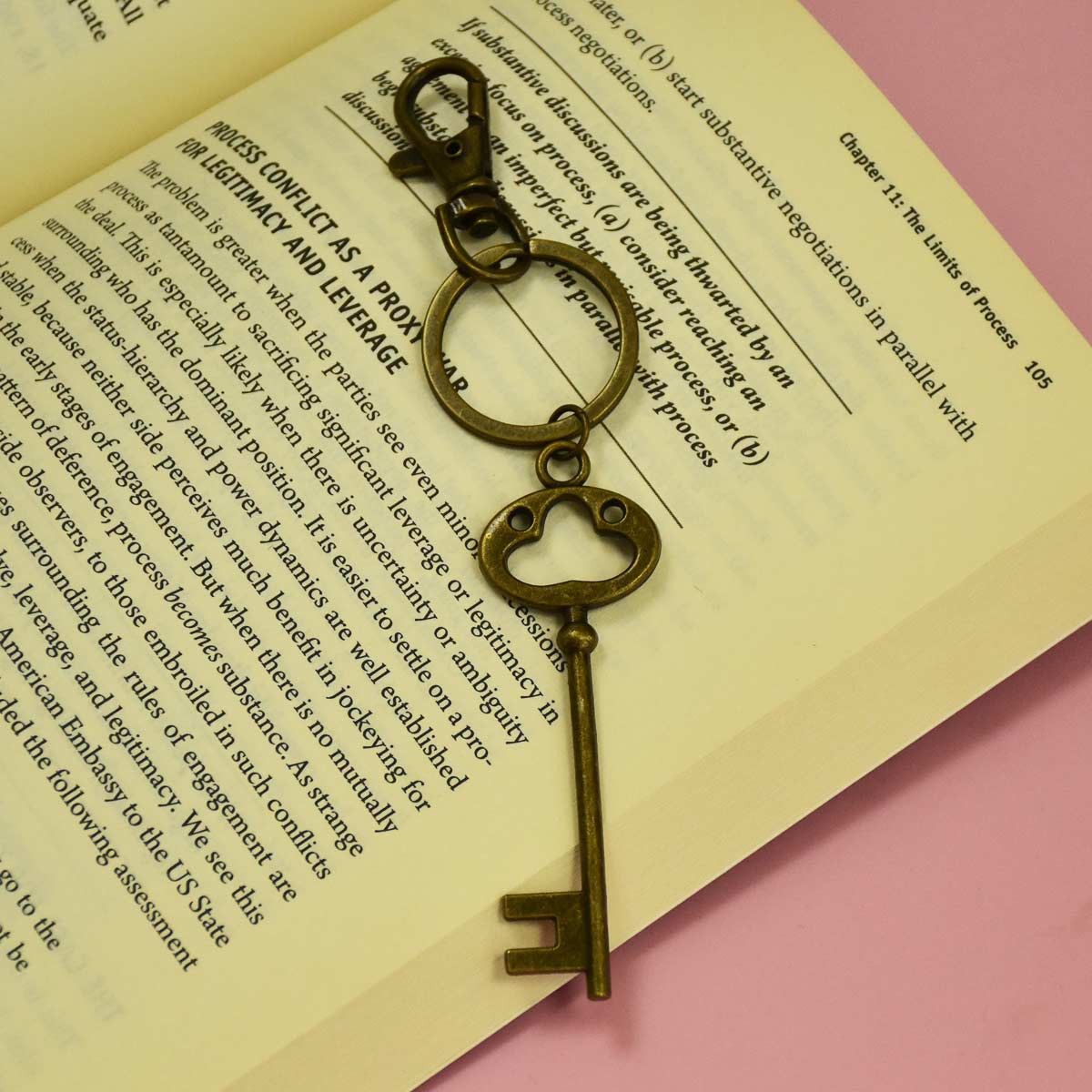 Vintage Metal Key Style Keychain