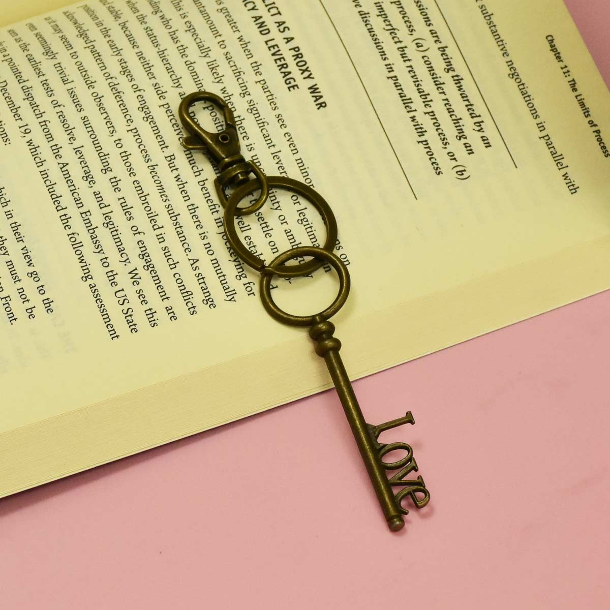 Vintage Metal Key Style Keychain