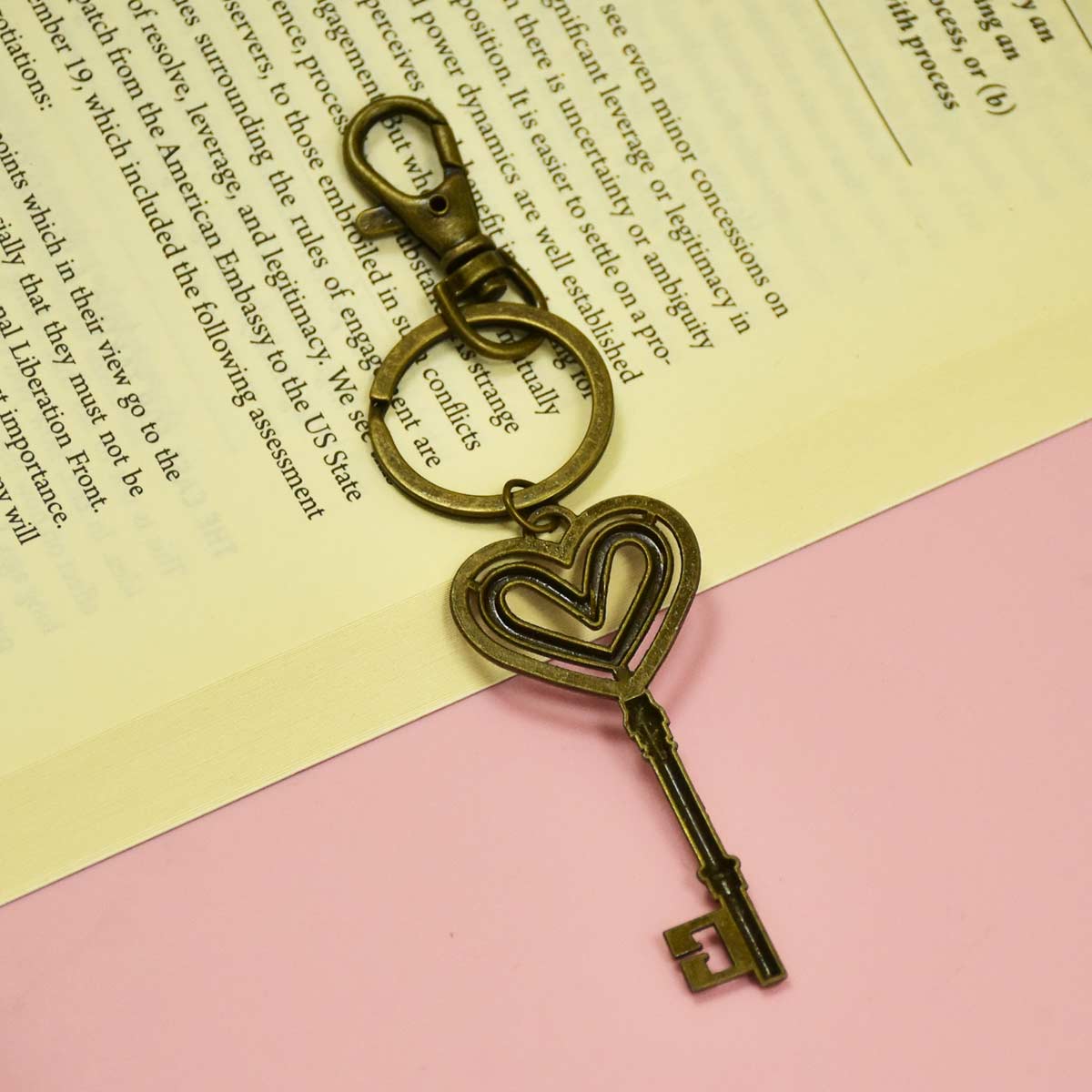 Vintage Metal Key Style Keychain