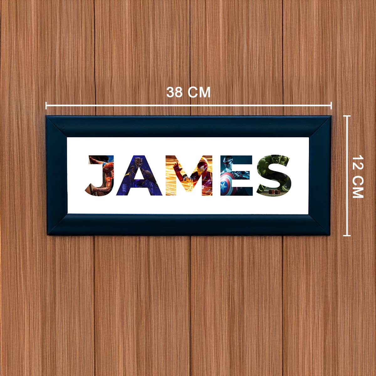 Personalised Superheroes Name Frame