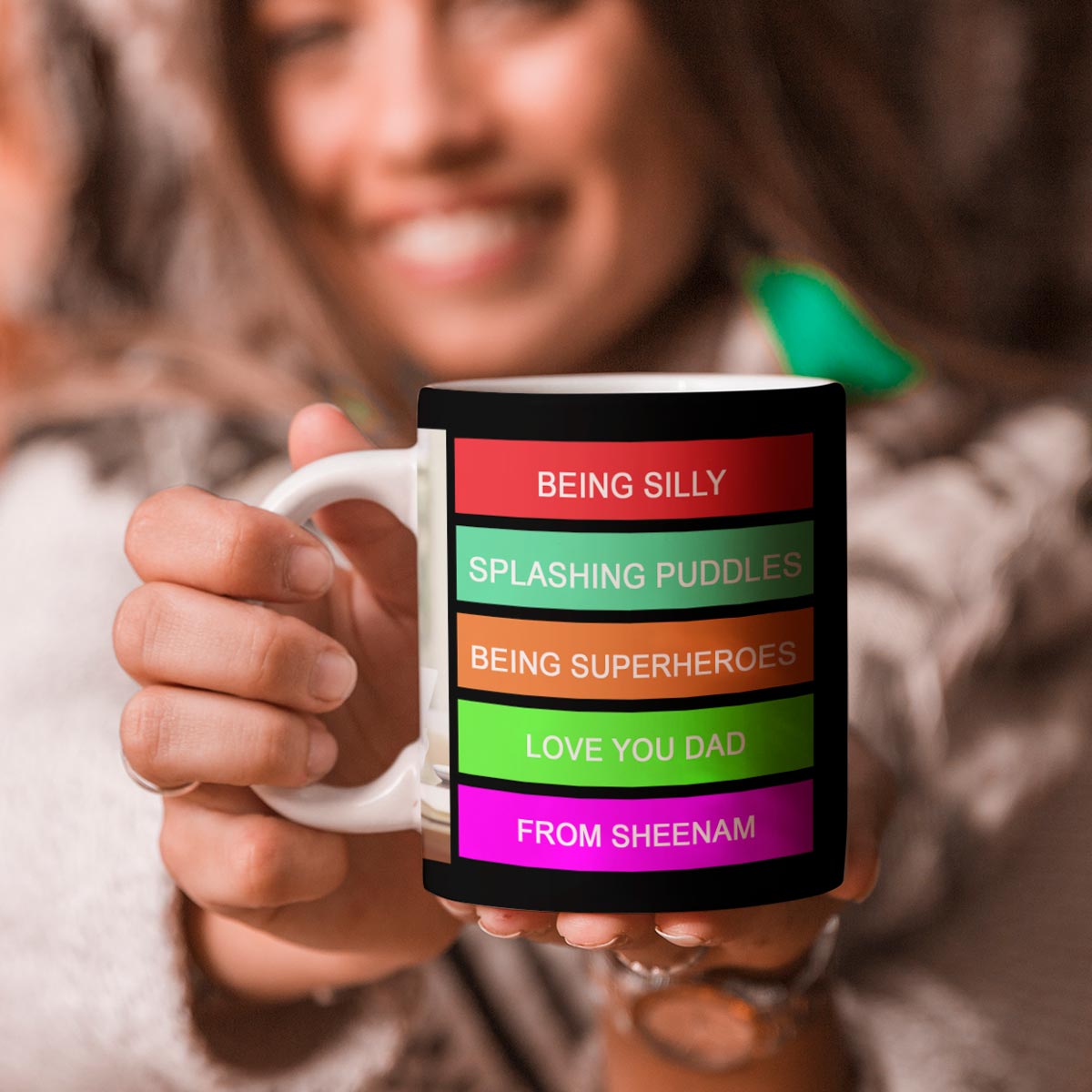 Personalized Love You Dad Photo Coffee Mug Gift For Father's Day 2