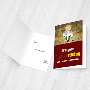 Personalised It's Your Half Birthday Card