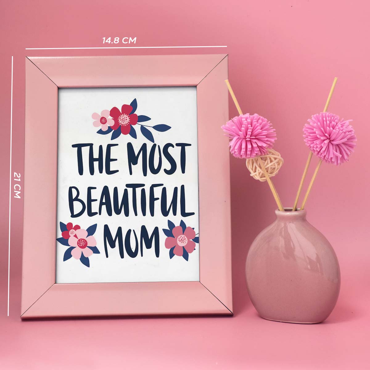 The Most Beautiful Mom Frame With Diffuser Gift Combo For Mother