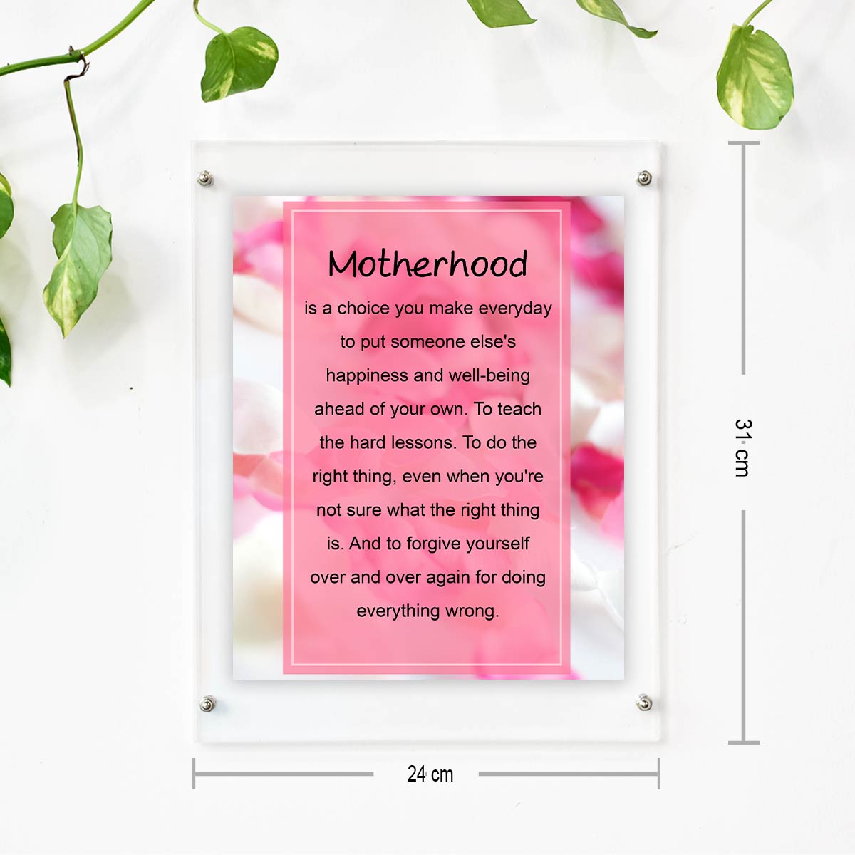 Motherhood Poster Frame Gift For Mother's Day