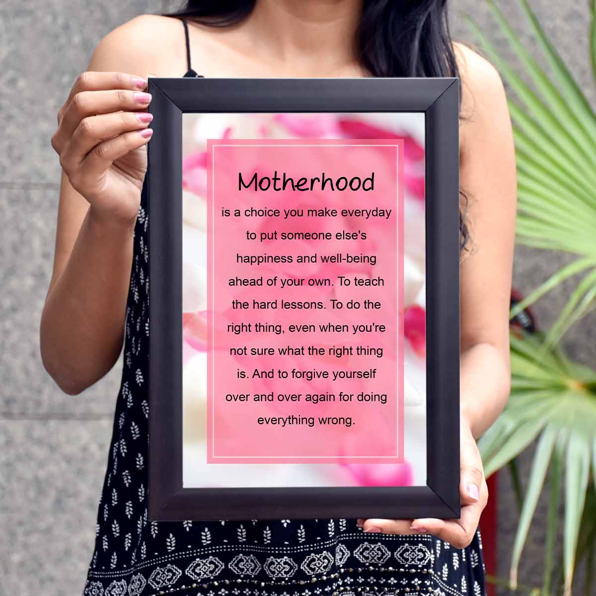 Motherhood Poster Frame Gift For Mother's Day