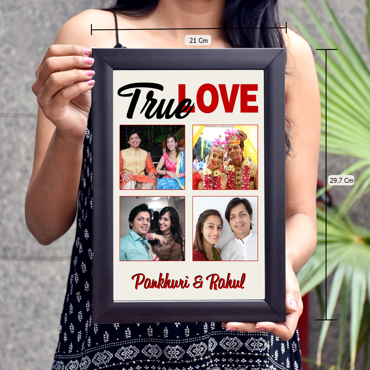 Personalised Love Photo Print Frame