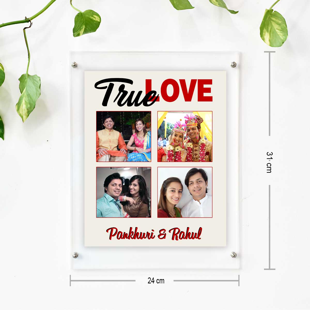 Personalised Love Photo Print Frame