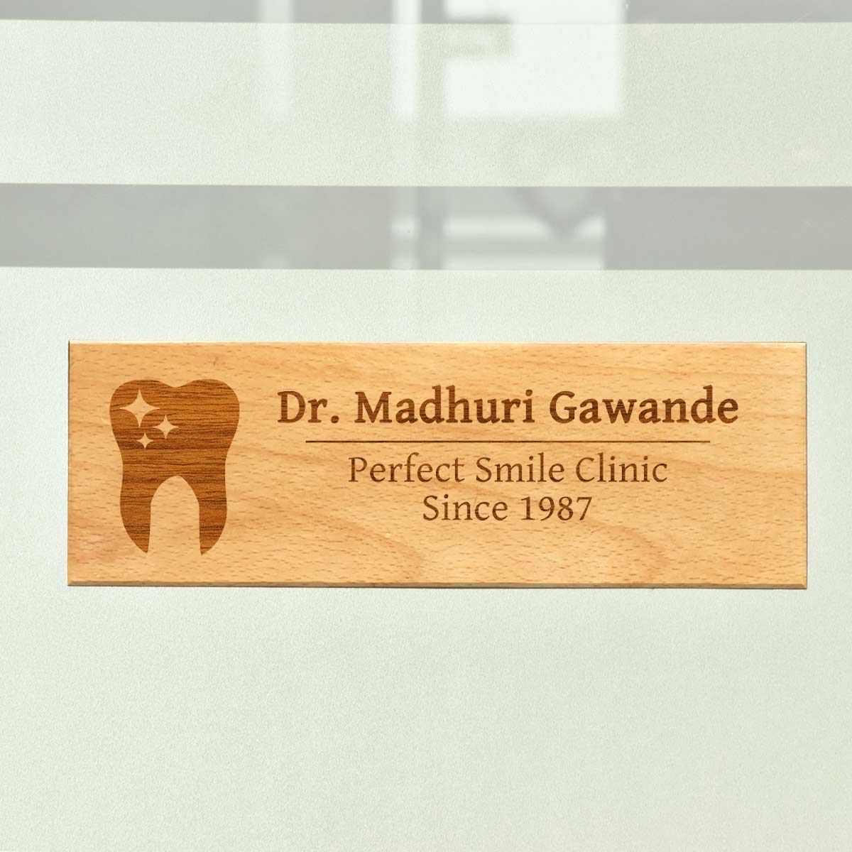 Personalised Dentist's Name Plate