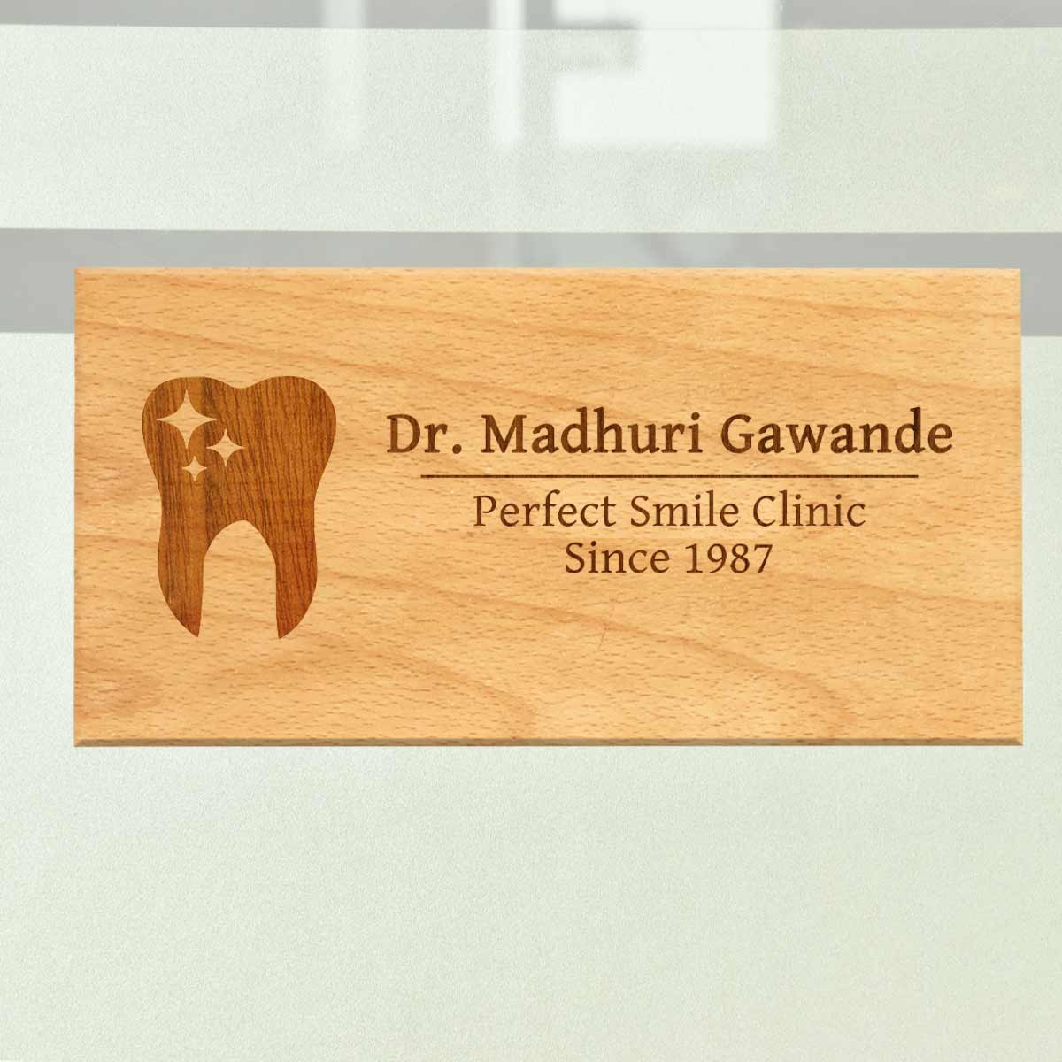Personalised Dentist's Name Plate