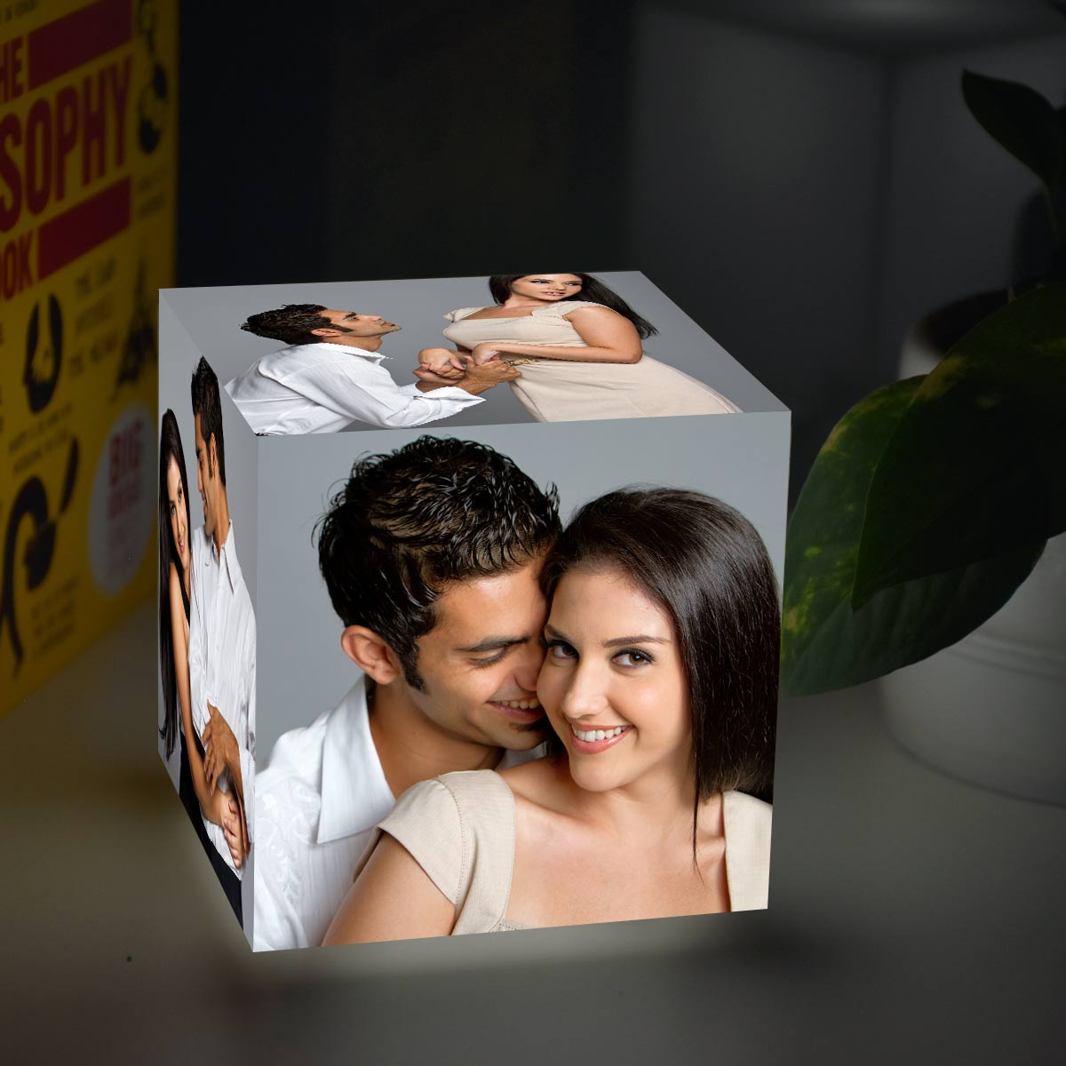 Personalised Cubelit Mini Photo Table Lamp