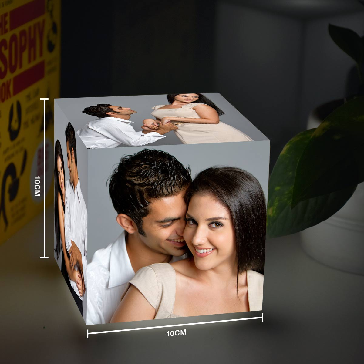 Personalised Cubelit Mini Photo Table Lamp