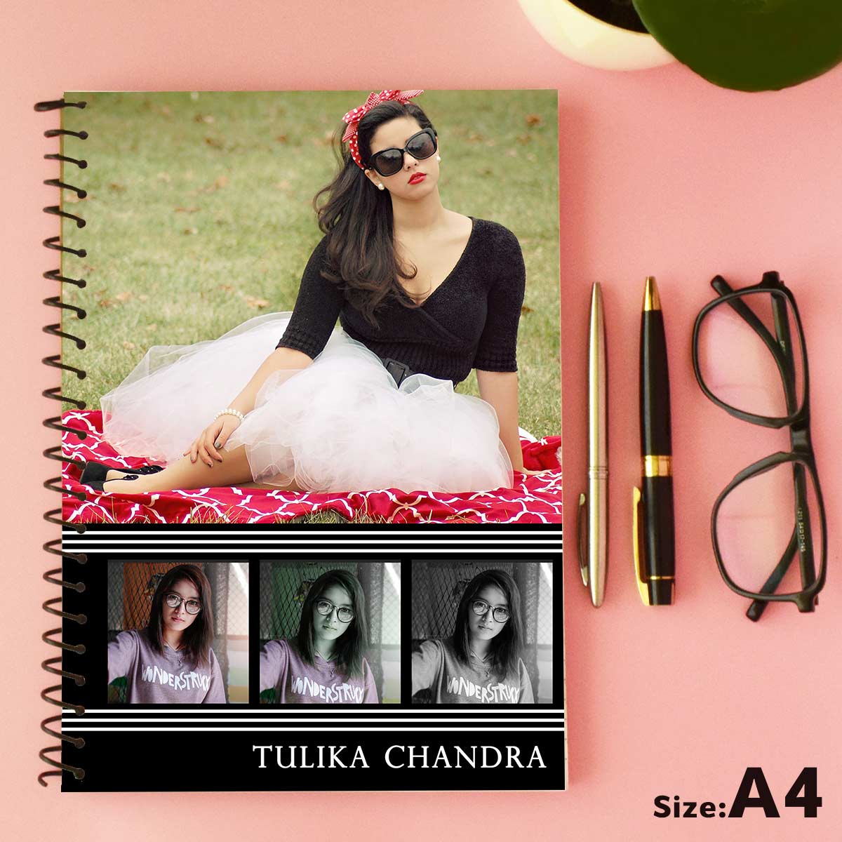 4 Photo Personalised Notebook