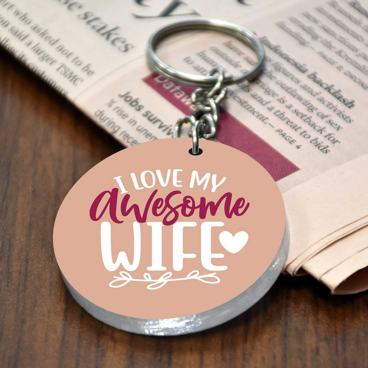 Best Wife Keychain