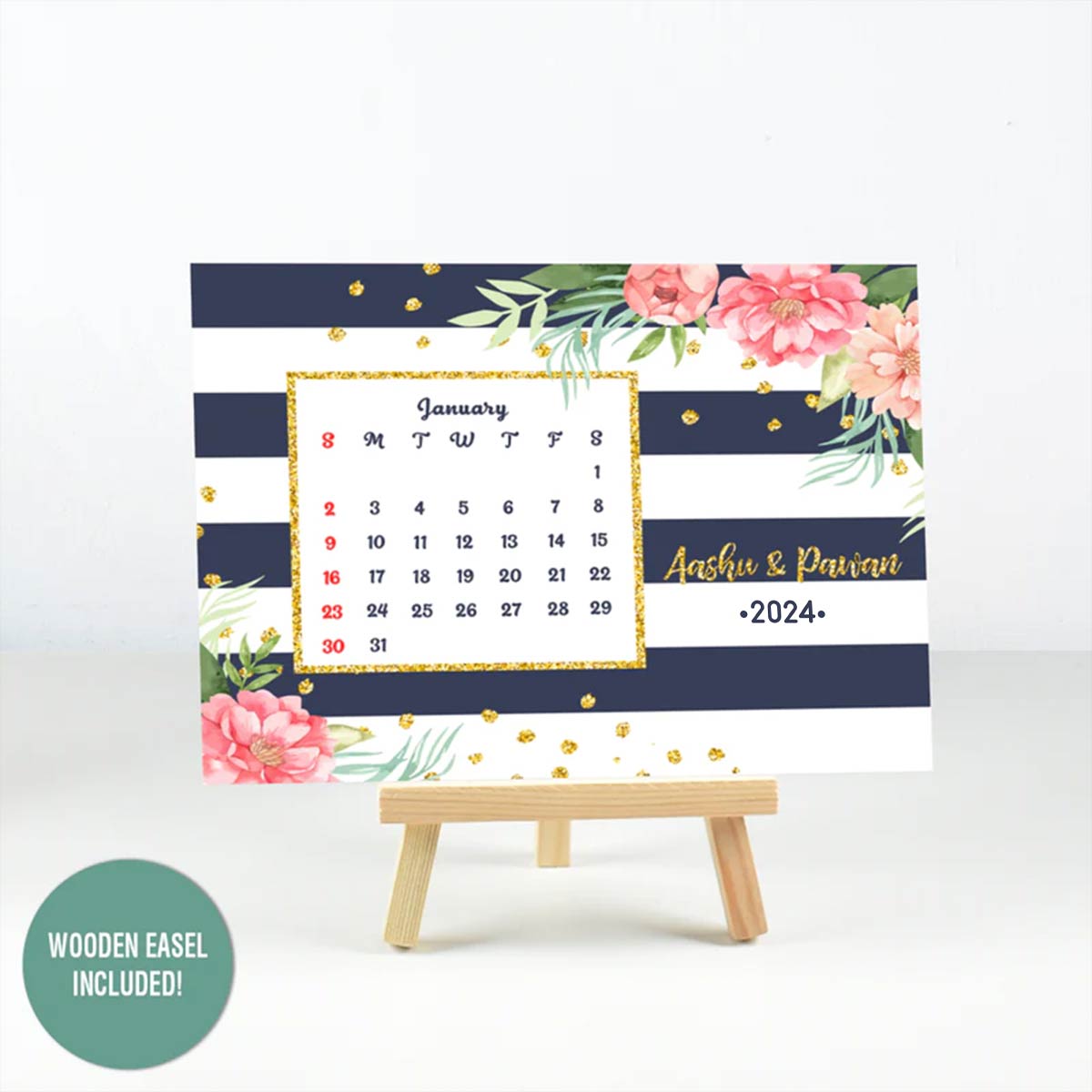 Personalised Glittery You Calendar