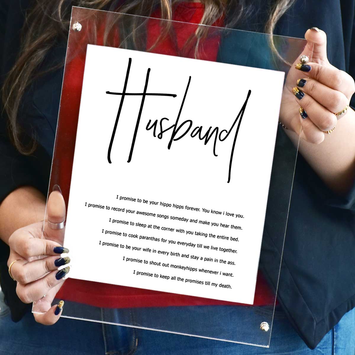 Personalised Love You Till The End - Vows