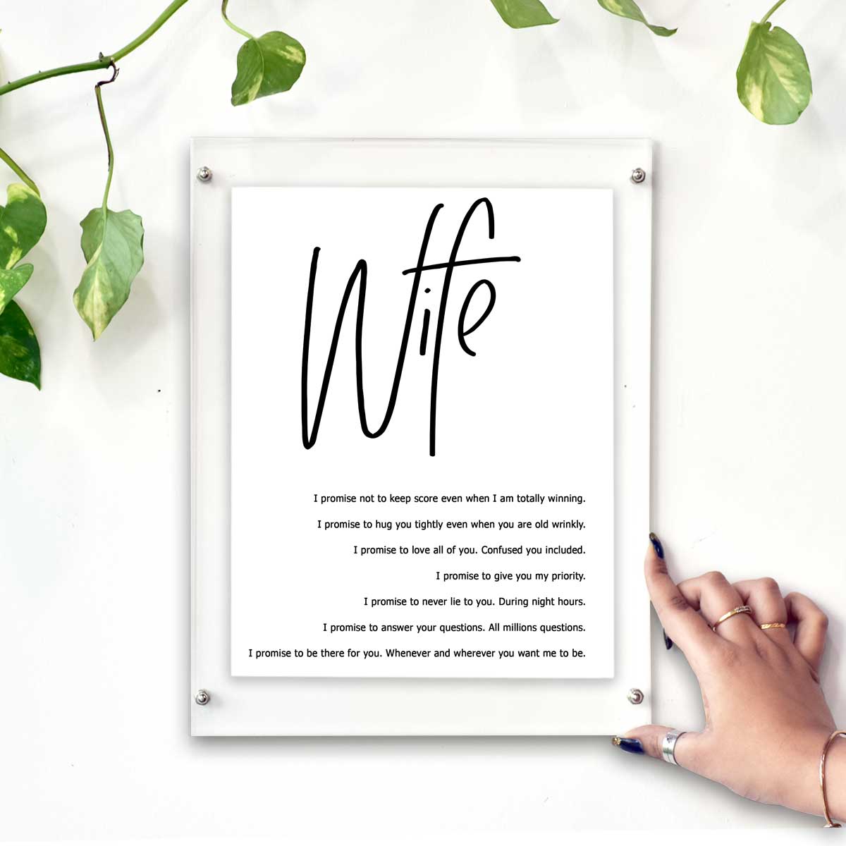 Personalised Love You Till The End - Vows