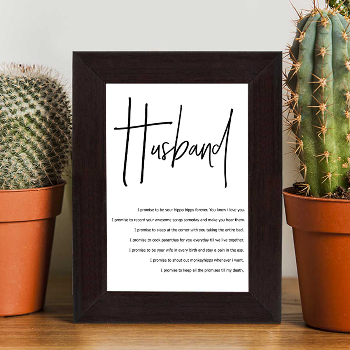 Personalised Love You Till The End - Vows