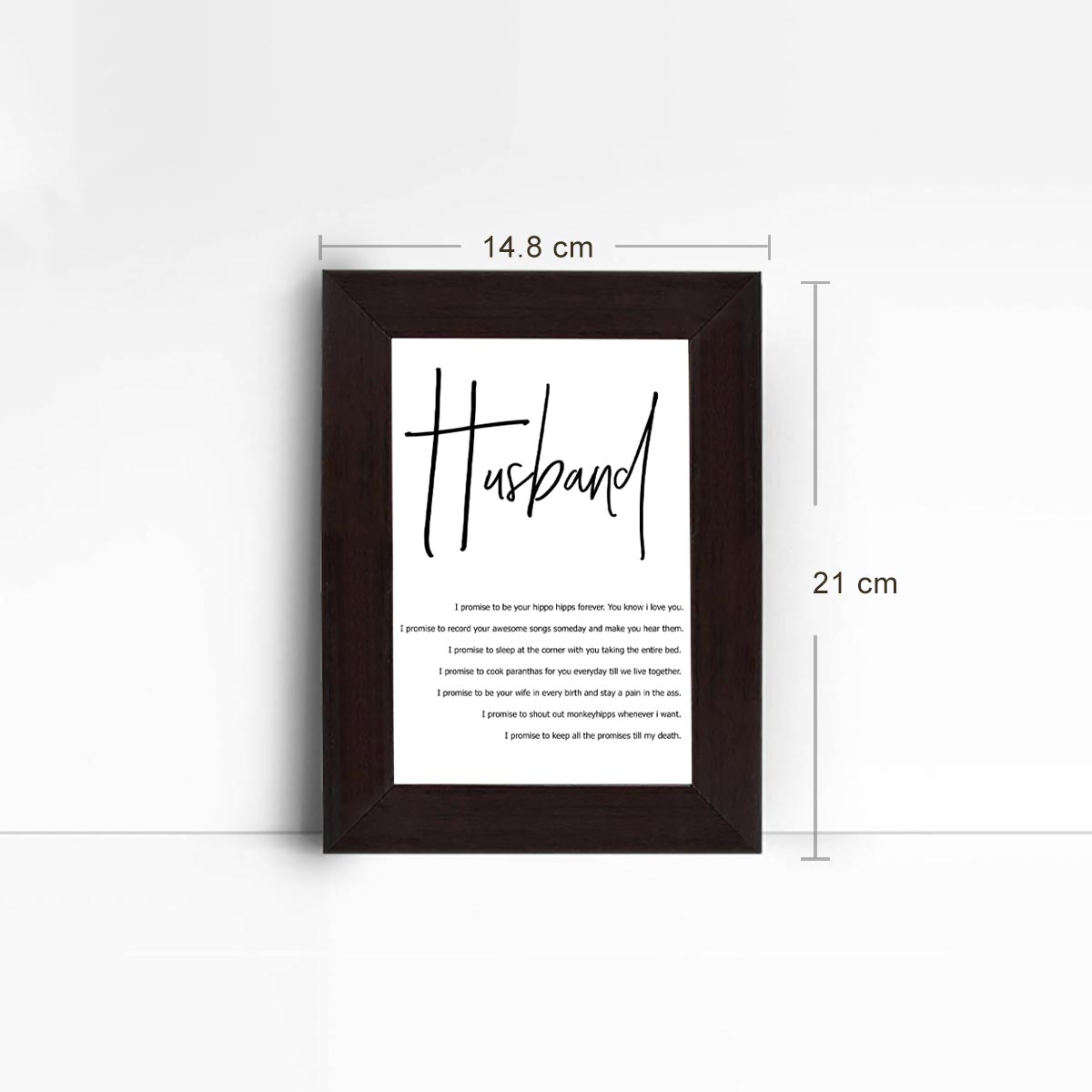 Personalised Love You Till The End - Vows