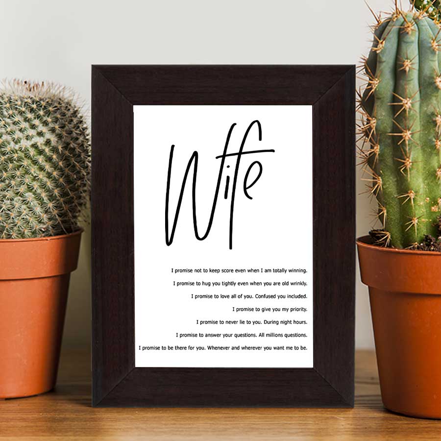 Personalised Love You Till The End - Vows