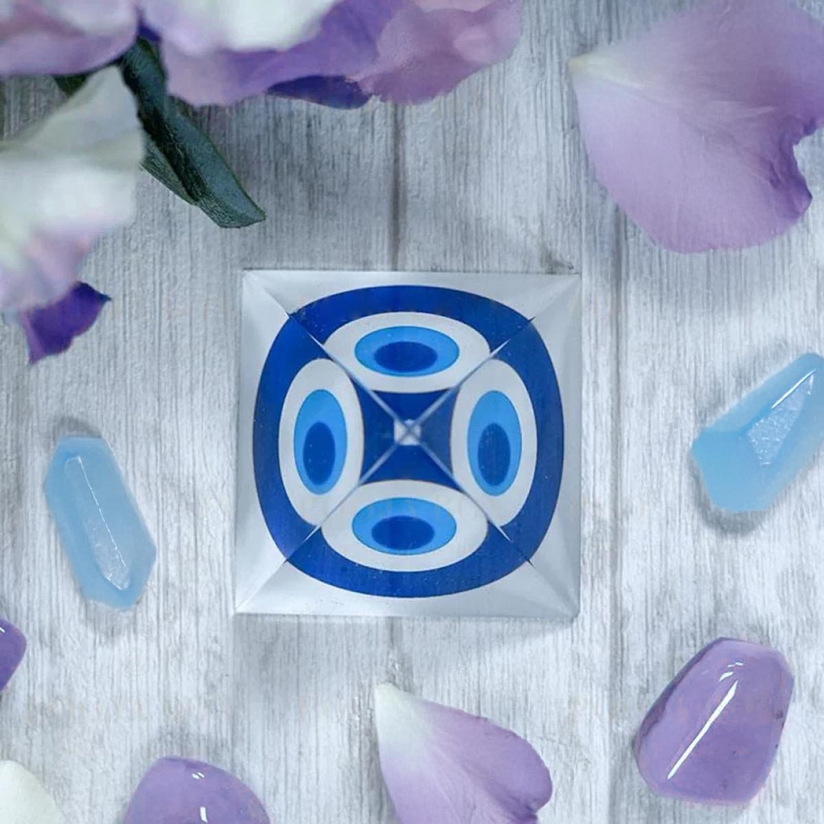 Feng Shui Evil Eye Crystal Pyramid