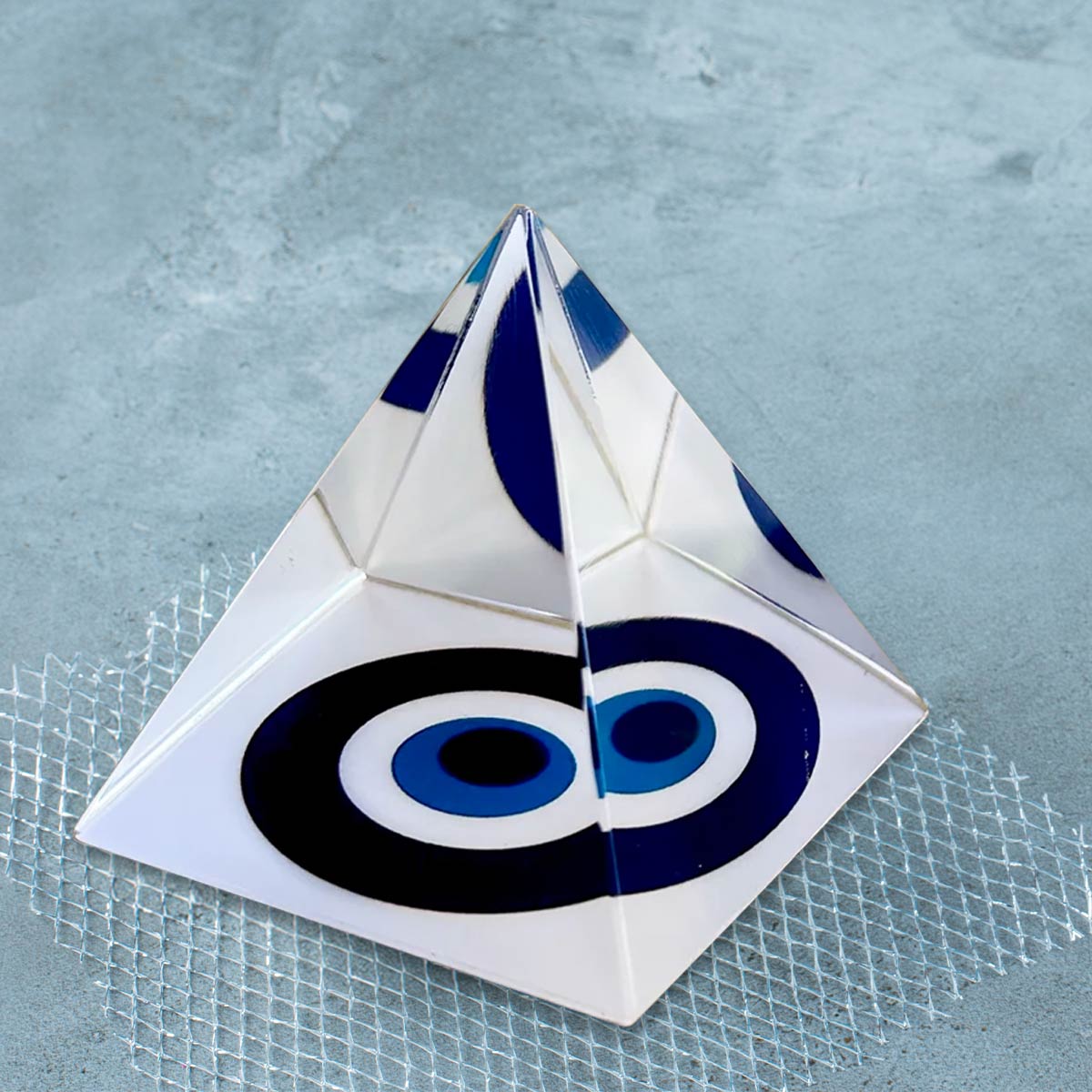 Feng Shui Evil Eye Crystal Pyramid