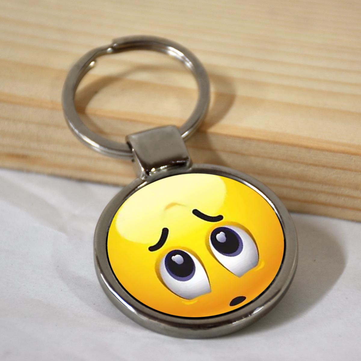 Emoji Smiley Metal Keychains-2