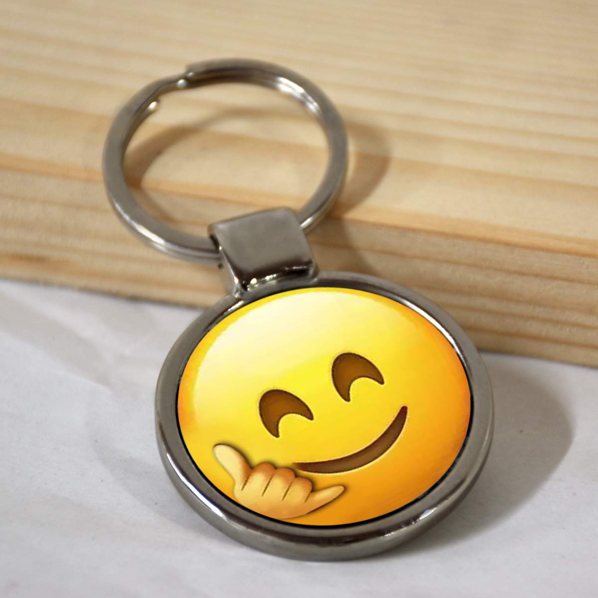 Emoji Smiley Metal Keychains-5