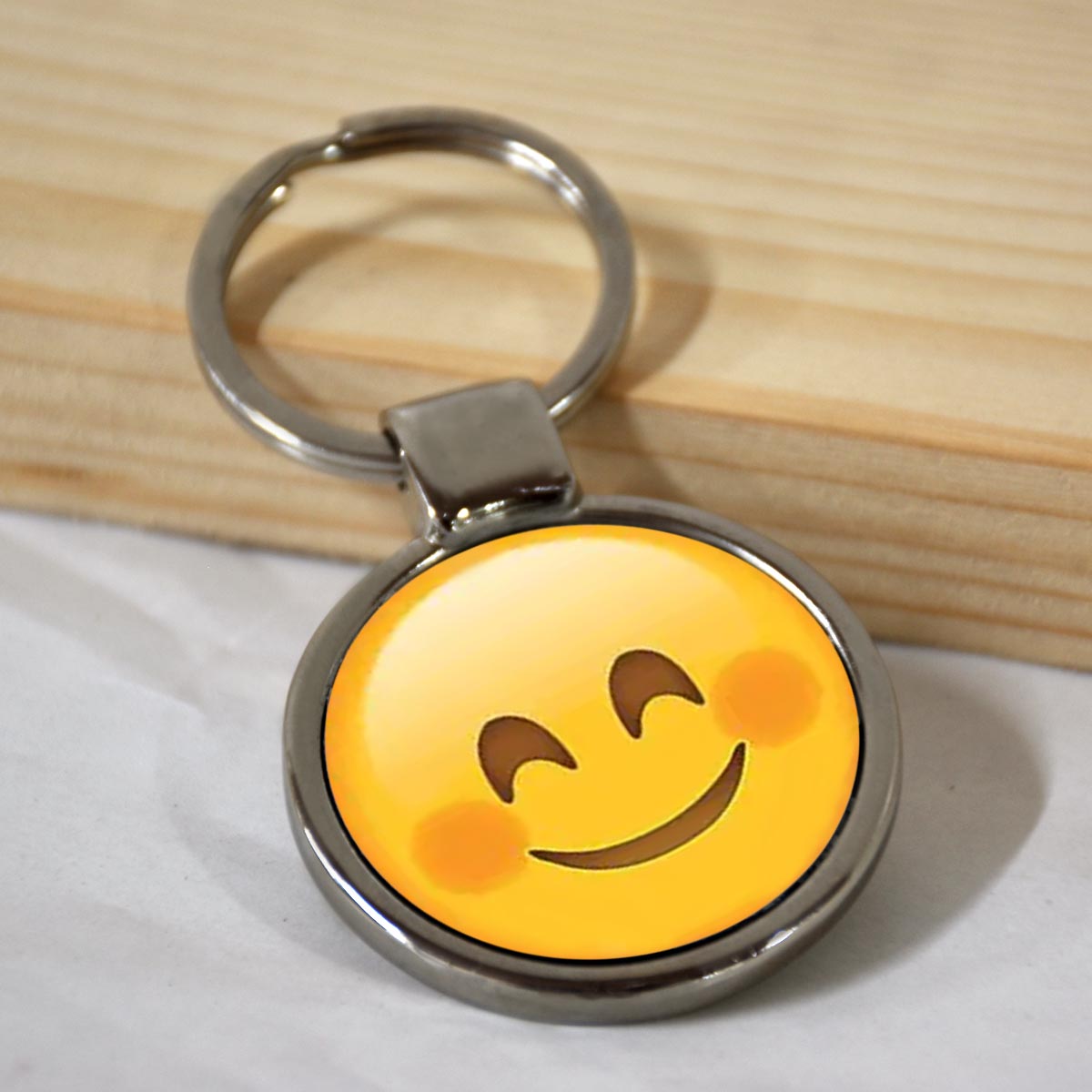 Emoji Smiley Metal Keychains-6