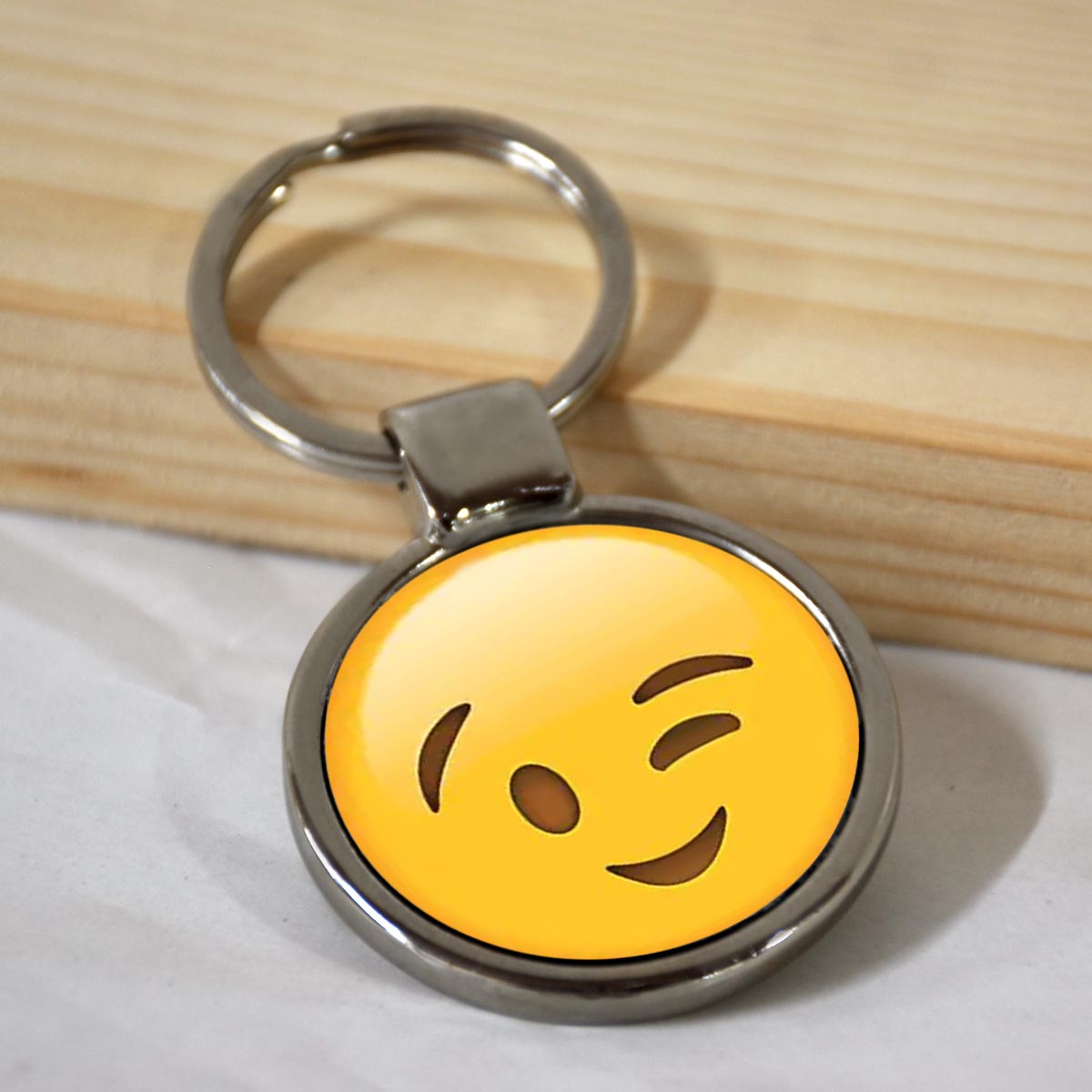 Emoji Smiley Metal Keychains