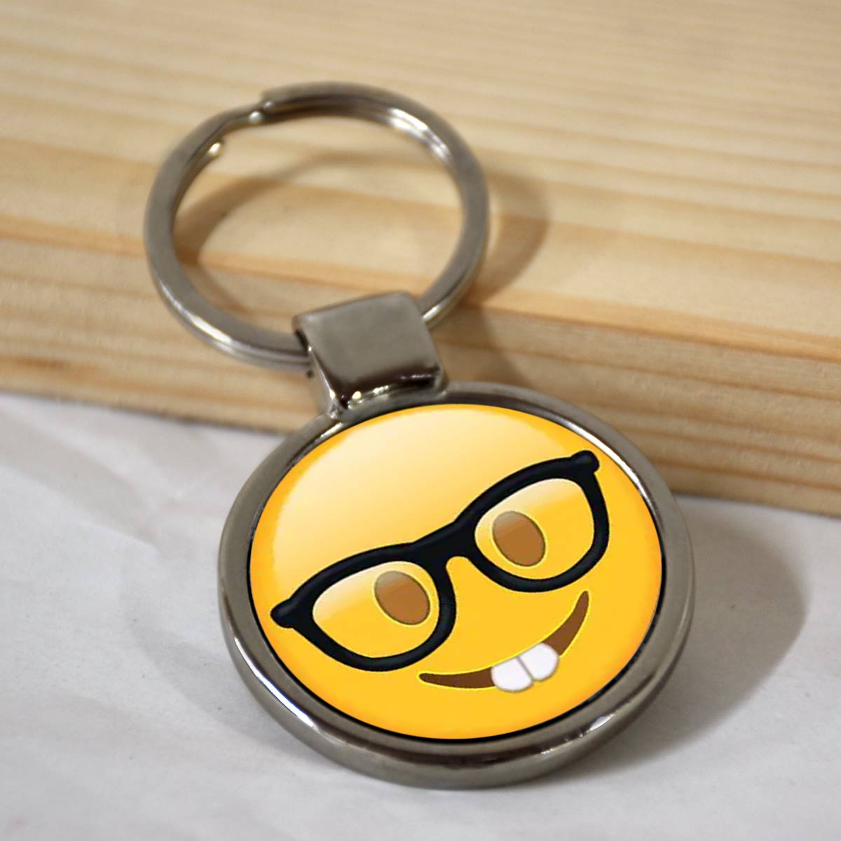 Emoji Smiley Metal Keychains-8