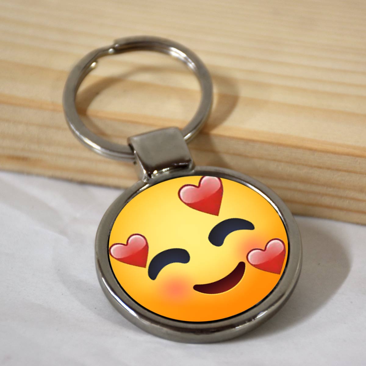 Emoji Smiley Metal Keychains-9