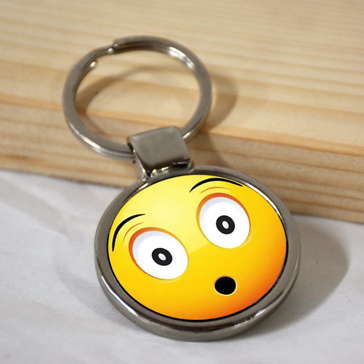 Emoji Smiley Metal Keychains-10