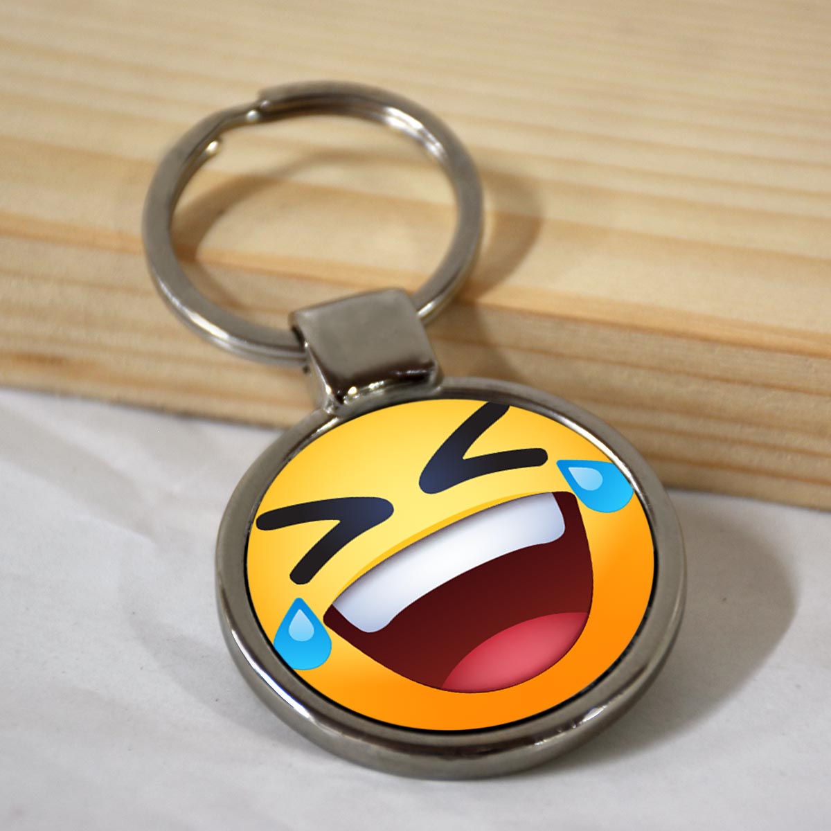 Emoji Smiley Metal Keychains-14
