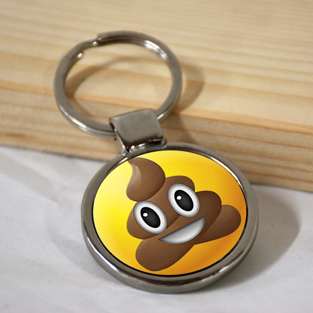 Emoji Smiley Metal Keychains-17