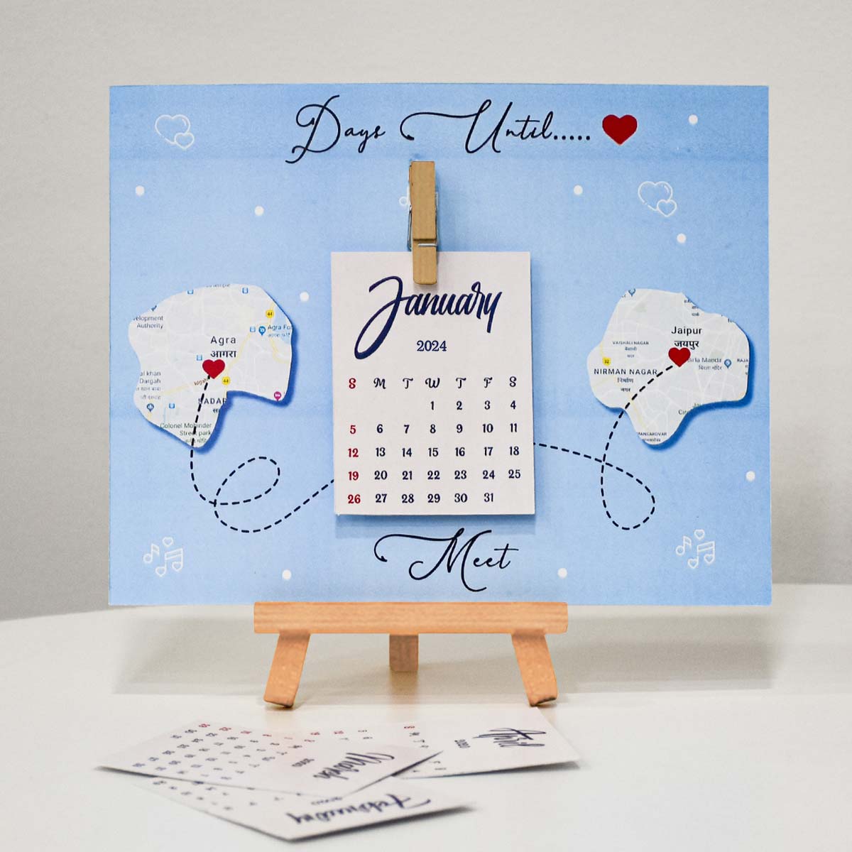 Kitna Door Kitne Pass Countdown Calendar Gift For Valentine's Day-2