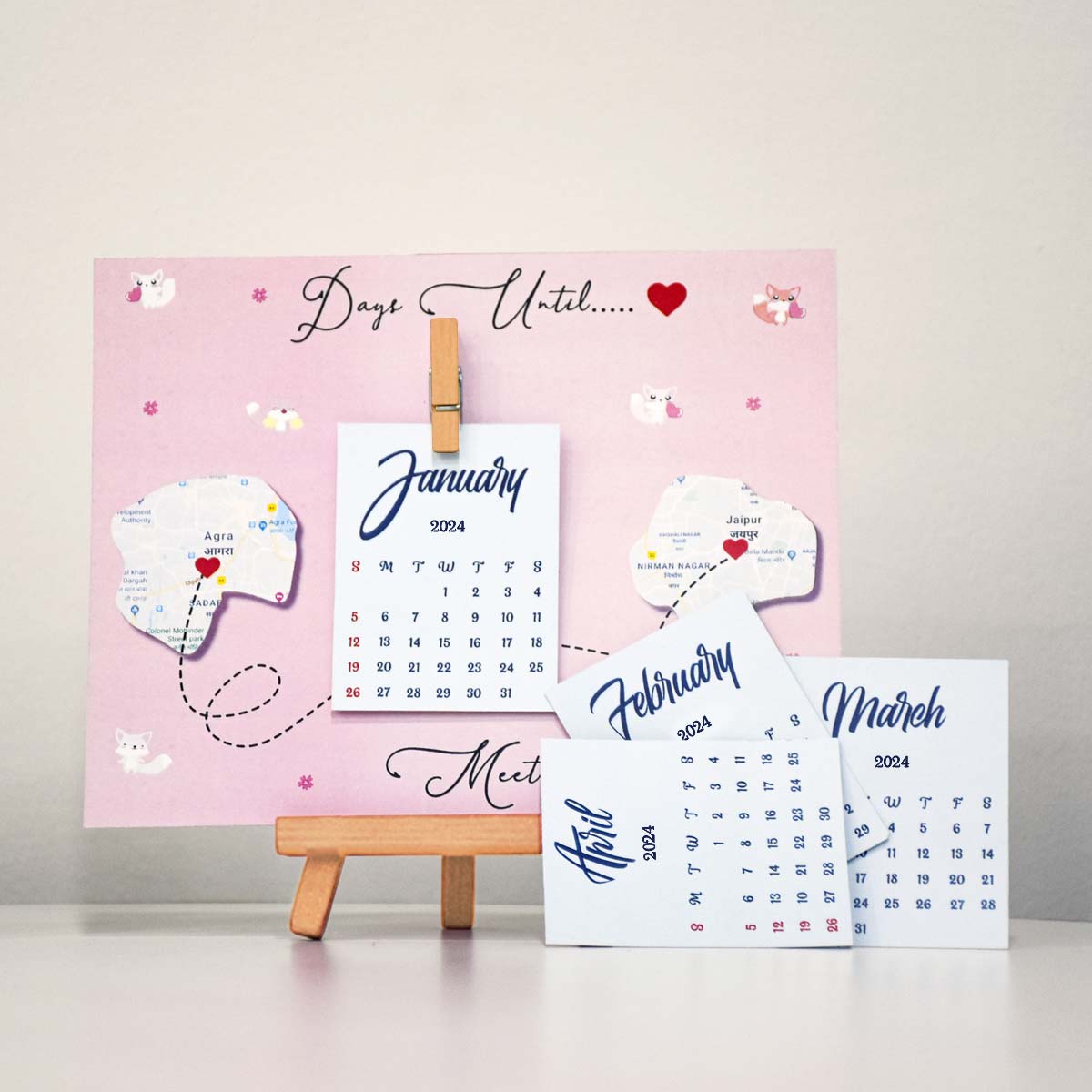 Kitna Door Kitne Pass Countdown Calendar Gift For Valentine's Day-3