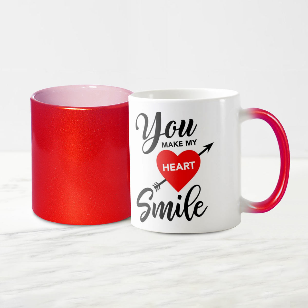 Make My Heart Smile Magic Mug Gift for Couple