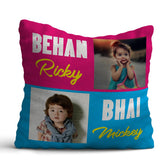 Bhai Bahen Personalised Cushion