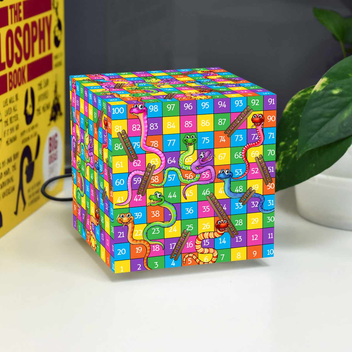 Snakes and Ladder Cube Lamp