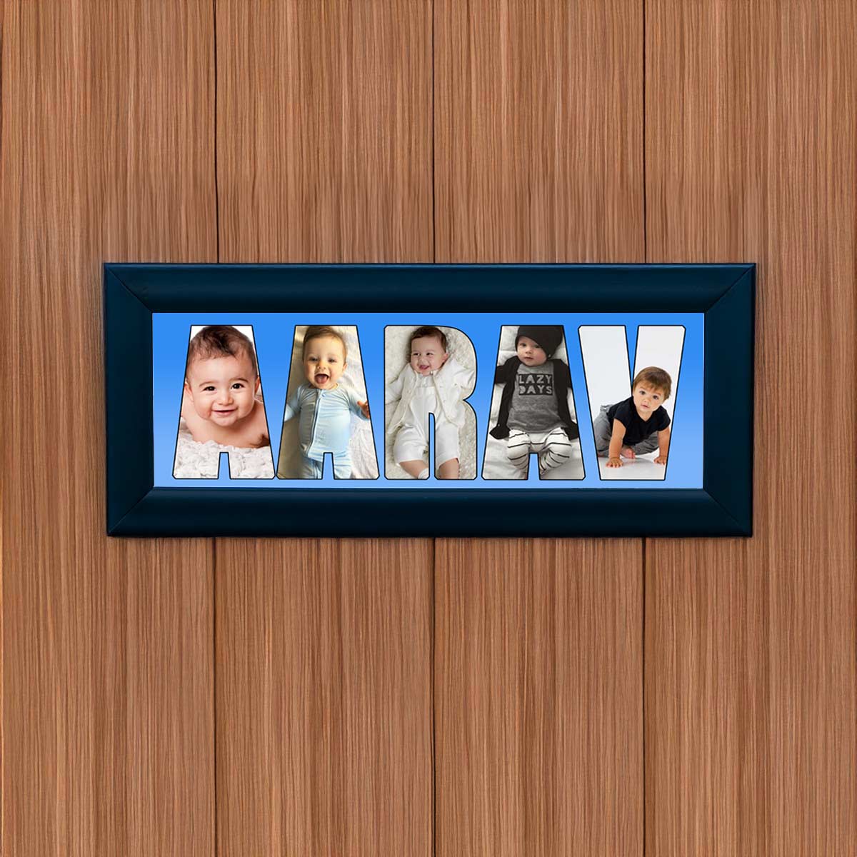 Personalised Baby Boy Name Frame