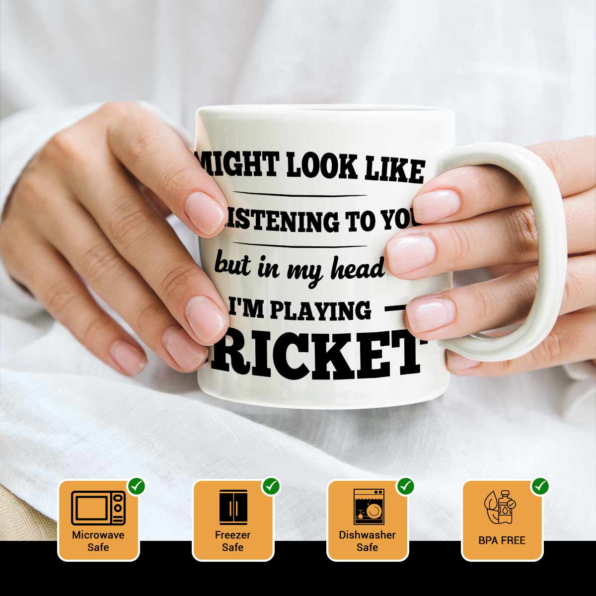 Playing Cricket Coffee Mug